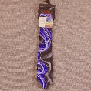 Jerry Garcia Men's Neck-Tie ==New With Tags == PURPLE Tidal Wave Design == 60"